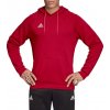Červená pánska mikina adidas Tan Hooded Sweatshirt