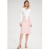 Svetlo ružová midi sukňa M697 Pink