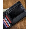 Pánska čierna kožená peňaženka Cavaldi B014
