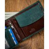 Pánska zelená kožená peňaženka Forever Young F012