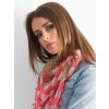 Koralová dámska šatka so vzormi