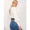 Dámska smotanová blúzka s balónovými rukávmi