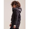 Dámska čierna zimná bunda s vreckami