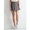 Šedá dámska sukňa krátka