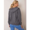 Tmavosivá dámska mikina na zips