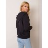 Čierna dámska mikina na zips