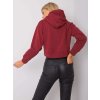 Dámska vínová krátka mikina