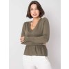 Dámska khaki blúzka s volánom