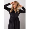 Čierne zamatové šaty