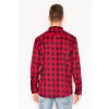 Červená kockovaná košeľa