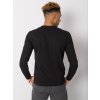 Čierny pánsky tenký pletený sveter