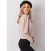 Béžová dámska mikina s rolákom