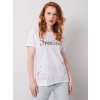 Biele dámske tričko s nápisom
