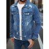 Modrá pánska džínsová bunda