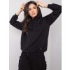 Čierna dámska tepláková súprava s volánmi (Veľkosť S)