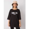 Čierne tričko s potlačou znakov
