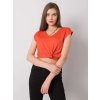 Oranžové dámske tričko s krátkym rukávom
