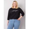 Čierne dámske tričko s nápisom (Veľkosť ONE SIZE)