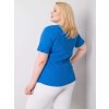 Modré dámske tričko s krátkym rukávom