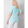 Mintové dámske tričko s krátkym rukávom