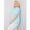 Mintové dámske tričko s krátkym rukávom