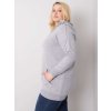 Svetlo šedá dlhšia basic mikina