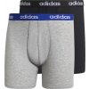 Čierno-sivá sada boxeriek adidas Linear Brief Boxer 2 Pack