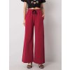 Vínové široké nohavice