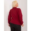Bordová dámska basic mikina