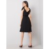 Čierne dámske šaty s viazaním