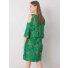 Zelené dámske vzorované šaty