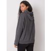 Tmavo šedá dámska mikina s kapucňou