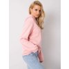 Svetloružová dámska mikina s kapucňou