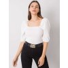 Biela blúzka s balónovými rukávmi