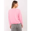 Svetloružová dámska mikina s potlačou