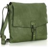 MARCO MAZZINI Kožená crossbody kabelka - zelená (Veľkosť ONE SIZE)