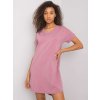 Ružové dámske basic šaty