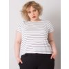 Čierno-biele dámske pruhované tričko
