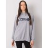 Šedá mikina s nápisom Michigan