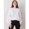 Biela dámska mikina bez kapucne