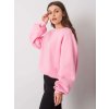 Ružová dámska mikina bez kapucne