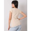 Béžové dámske tričko s kamienkami