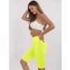 Neónovo žlté biker shorts