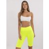 Neónovo žlté biker shorts
