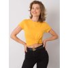 Žlté dámske tričko s krátkymi rukávmi