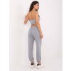 Svetlosivá dámska súprava topu a nohavíc