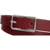 Červený dámsky hladký opasok