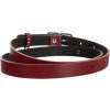 Červený dámsky hladký opasok