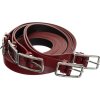 Červený dámsky hladký opasok