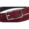 Bordový dámsky hladký opasok